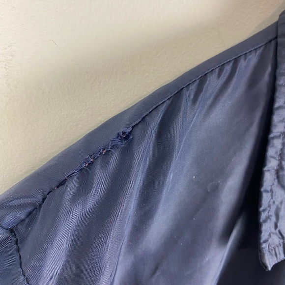 VTG General Athletic Products 50s/60s USA nylon Delta Zeta Greek windbreaker S - Picture 6 of 6